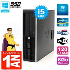 Pc compaq 8300 sff core i5-2400 ram 8go disque 120 go ssd graveur dvd wifi w7