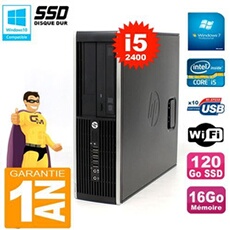 Pc compaq 8300 sff core i5-2400 ram 16go disque 120go ssd graveur dvd wifi w7