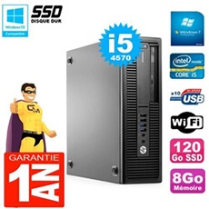 Pc elitedesk 800 g1 sff core i5-4570 ram 8go 120 go ssd graveur dvd wifi w7
