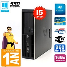Pc compaq 8300 sff core i5-2400 ram 16go disque 960go ssd graveur dvd wifi w7