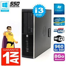 Pc compaq 8300 sff core i3-2120 ram 8go disque 960 go ssd graveur dvd wifi w7