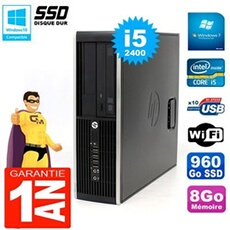 Pc compaq 8300 sff core i5-2400 ram 8go disque 960 go ssd graveur dvd wifi w7