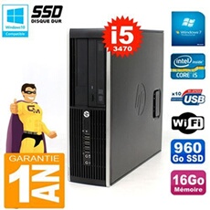 Pc compaq 8300 sff core i5-3470 ram 16go disque 960go ssd graveur dvd wifi w7