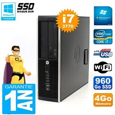 Pc compaq 8300 sff core i7-3770 ram 4go disque 960 go ssd graveur dvd wifi w7