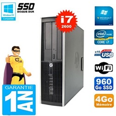 Pc compaq 8200 sff core i7-2600 ram 4go disque 960 go ssd graveur dvd wifi w7