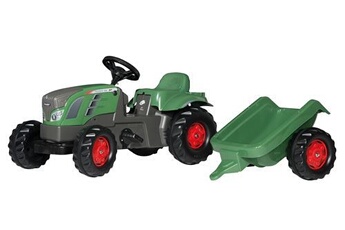 véhicule à pédale rolly toys tracteur escaliers rollykid fendt 516 vario junior vert / gris