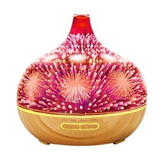 GENERIQUE - Diffuseur d'huiles essentielles à ultrasons - Veilleuse 3D - Humidificateur