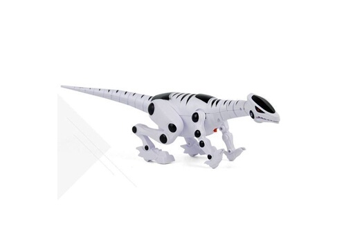 Robot éducatif GENERIQUE Jouet interactif Intelligent Intelligente Dinosaur  Robot À Distance + Son Jouets Lumière Cadeau blanc PT349