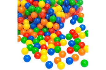 eyepower 50 Balles de jeu en plastique 5,5cm de diamètre set de balles colorées pour enfants chiots