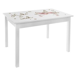 Chaise Enfant Atmosphera Douceur 47 Cm Rose - En Bois Et MDF, Dossier Fleur, à Monter Soi-même