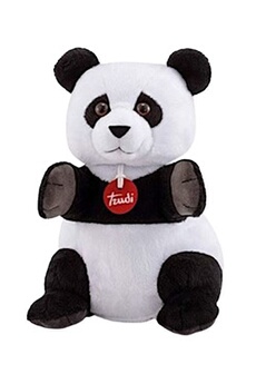 peluche interactive trudi marionnette panda 24 cm en peluche noir/blanc
