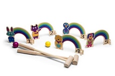Jeu de balle Croquet Arc en Ciel