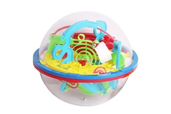 Casse-tête Non renseigné Boule de labyrinthe 3D jouet réflexion B 100 niveaux-Multicolore