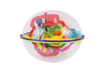 Casse-tête Non renseigné Boule de labyrinthe 3D jouet réflexion G 208 niveaux-Multicolore