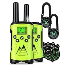 Talkie-walkie - Flyweight Kingen - kit 8-pièces : boussole + badge d'agent - Vert