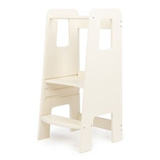 Emu tour d'apprentissage aide à l'escalade Montessori Multiplex 40,5x86x38cm - Blanc