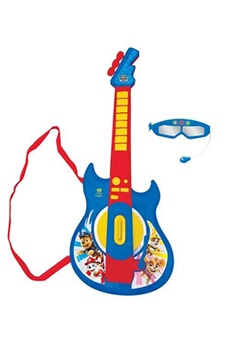 jeu éducatif musical lexibook guitare electronique lumineuse 59 cm lunettes et micro pat'patrouille
