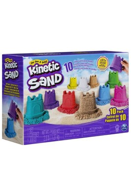 Pâte à modeler Kinetic Sand Pâte à modeler pour enfant Coffret Recharges 10 couleurs
