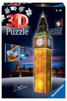 Puzzle 3D Ravensburger Puzzle 3D Big Ben Night Edition 216 pcs