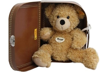 marionnette steiff ours teddy fynn dans sa valise