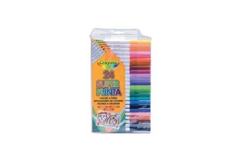 dessin et coloriage enfant crayola - loisir créatif - 24 feutres à dessiner