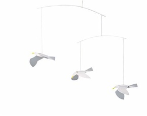 Mobiles Soaring Seagulls