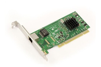 Accessoire réseau Kalea-Informatique Carte contrôleur réseau 1 port Lan Gigabit Ethernet RJ45 sur port PCI 16 ou 32 Bit pour PC ou Serveur avec Chipset Intel 82545EM/GM