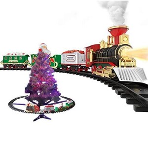 Train Électrique à Vapeur Enfant Avec Fumée, Lumière & Sons – Jouet Noël Magique Locomotive