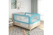 vidaXL Barrière de sécurité de lit d'enfant Bleu 180x25 cm Tissu photo 3