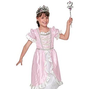 Déguisement Princesse Melissa & Doug – Robe Satinée, Couronne Et Baguette – Lavable – Pour Enfants 3+