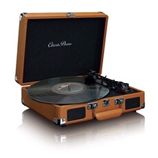 Valise-platine Classic Phono TT-10BN avec H.P. intégrés Marron