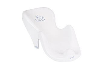 MonMobilierDesign Fauteuil transat de bain bébé plastique rigide Blanc Lapin