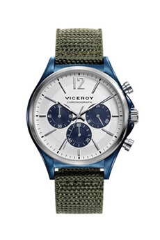 montre viceroy hommes chronographe quartz montre avec bracelet en nylon 471109-05