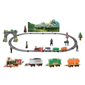 Coffret de décoration,Train de noël en bois et en plastique,décorations Coffret de décoration,Train de noël en bois et en plastique,décorations