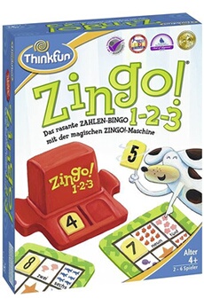 Jeu chiffres et calcul Pas de marque Ravensburger 76352 Thinkfun Zingo 1-2 Jeu de 3 - Jeu en langue allemande