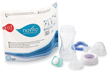 Stérilisateur biberon Pas de marque Nuvita 1087 Sacs de Stérilisation pour Micro-Ondes Bleu