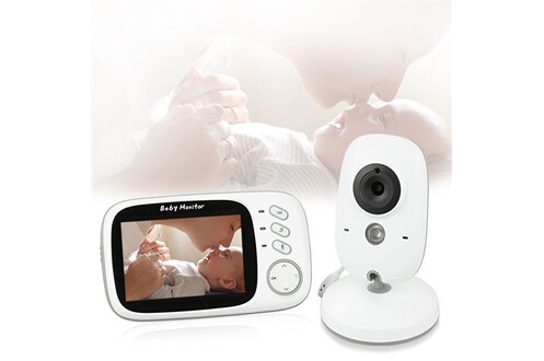 Babyphone GENERIQUE Bébé Moniteur Vidéo Camera Sans fil 3,5 Écran LCD  HOMBUY