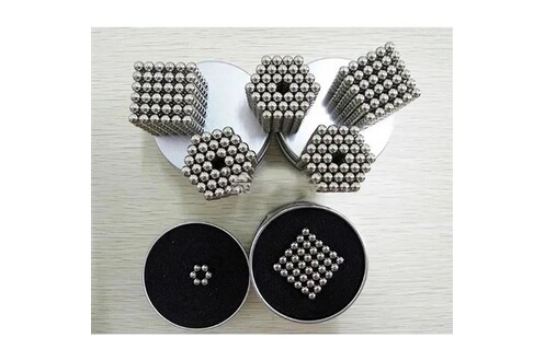 Jeu de construction magnétique OEM Magnetic Balls Cube magnétique ROCK  -Argent (216 billes) 5mm