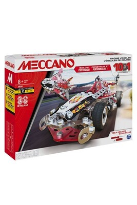 Meccano Meccano Jeu de construction Véhicules de course 10 modèles