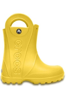 chaussures sportswear cross crocs kids handle it rain boot wellies en jaune 12803 731
