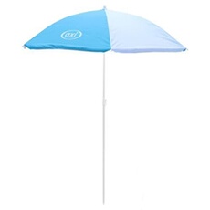 Parasol Bleu blanc diametre 125 cm