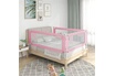 vidaXL Barrière de sécurité de lit d'enfant Rose 190x25 cm Tissu photo 2