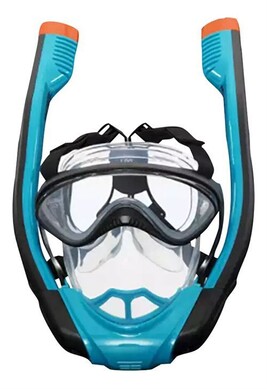 Masque De Plongée Intégral 180° Adulte & Enfant L/XL - Vision Panoramique Anti-Buée, Silicone Médical