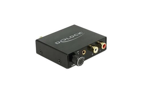 Accessoire TV vidéo DELOCK Convertisseur audio numérique / analogique avec  amplificateur pour casque - noir