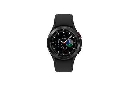 Montre connectée Samsung Galaxy Watch4 Classic - 42 mm - noir - montre intelligente avec bande de sport ridge - fluoroélastomère - noir - affichage 1.2" - 16 Go - NFC, Wi-Fi,