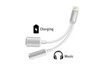 GENERIQUE Double adaptateur prise jack/lightning pour iphone 8 audio 3. 5mm cable 2 en 1 chargeur apple (argent) photo 1