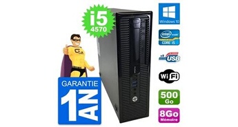Pc prodesk 400 g1 sff intel i5-4570 ram 8go disque dur 500go windows 10 wifi
