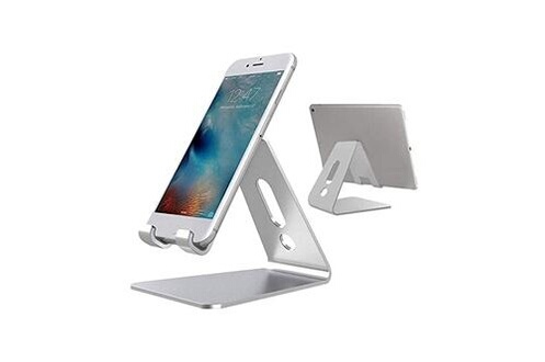 Support bureau en aluminium support table support berceau pour tablette  téléphone portable 1 pc - argent