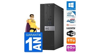 Pc optiplex 3040 sff intel g4400 ram 8go disque 1to hdmi windows 10 wifi