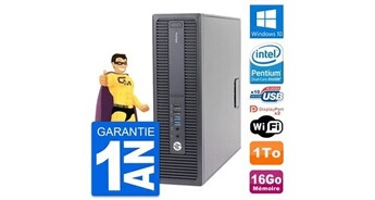 Pc prodesk 600 g2 sff intel g4400 ram 16go disque dur 1to windows 10 wifi